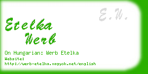 etelka werb business card